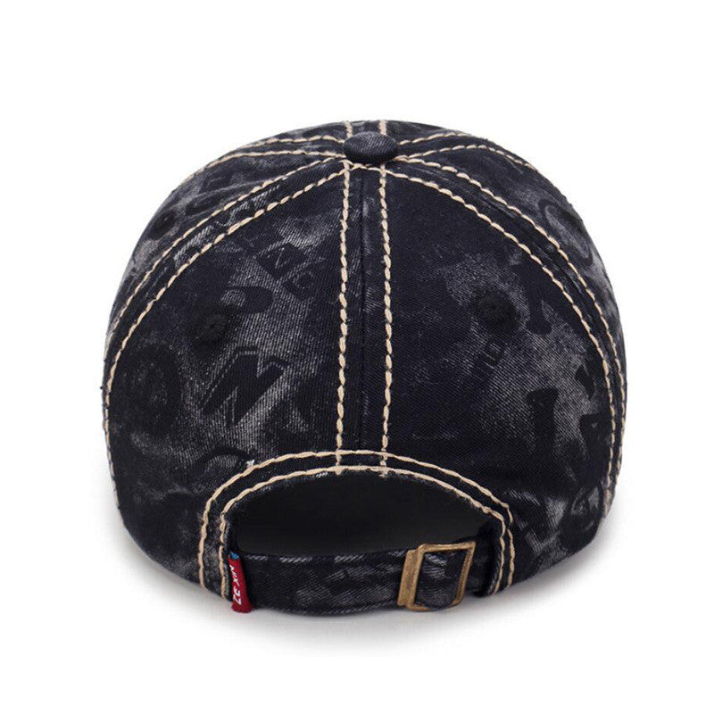 Fashion Washed Denim Baseball Cap Fashion Four Seasons Sunshade