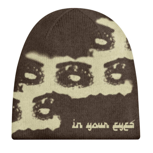 Letter Jacquard Hip Hop Trend Fashion Beanie Hot Girl Street Warm Knitted Hat