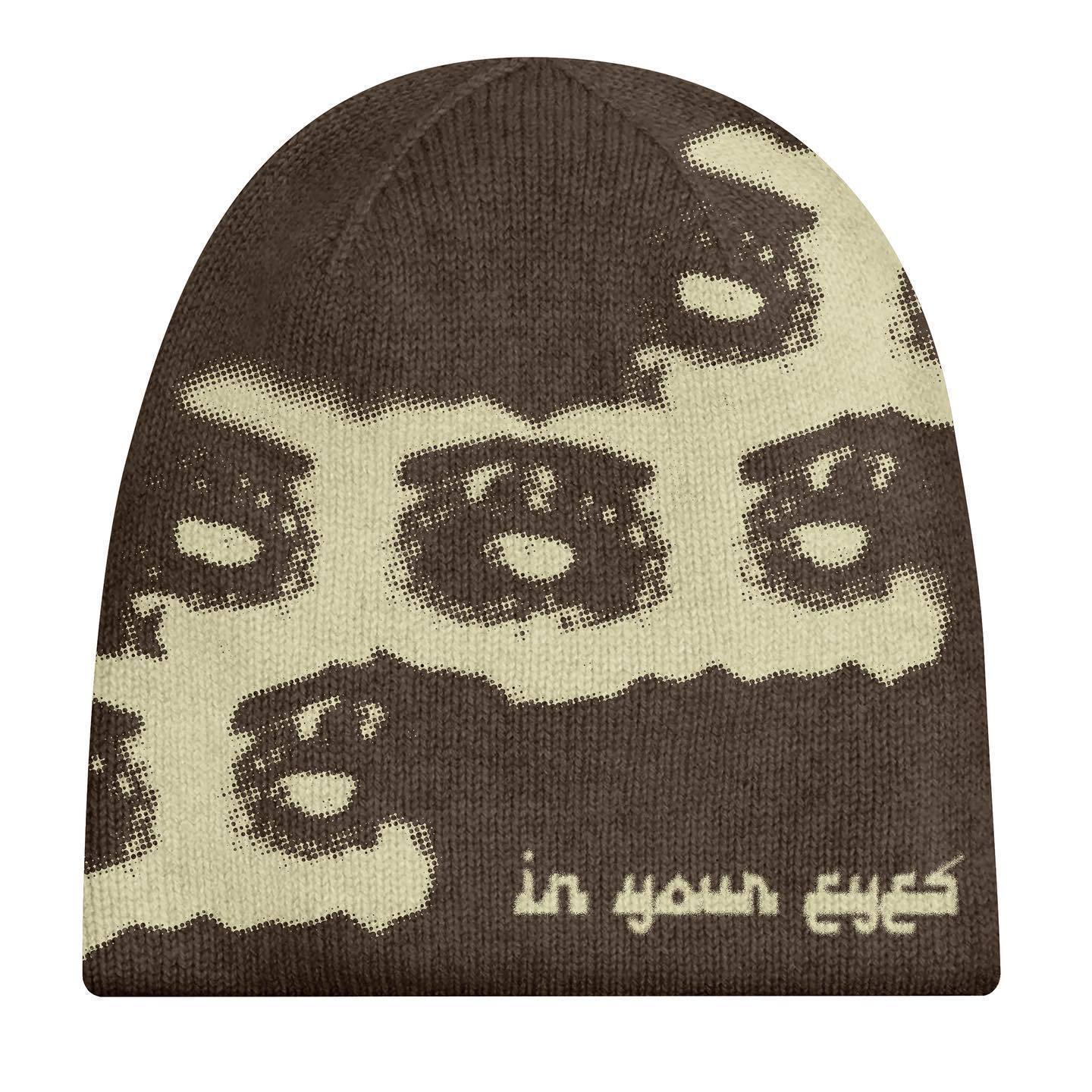 Letter Jacquard Hip Hop Trend Fashion Beanie Hot Girl Street Warm Knitted Hat