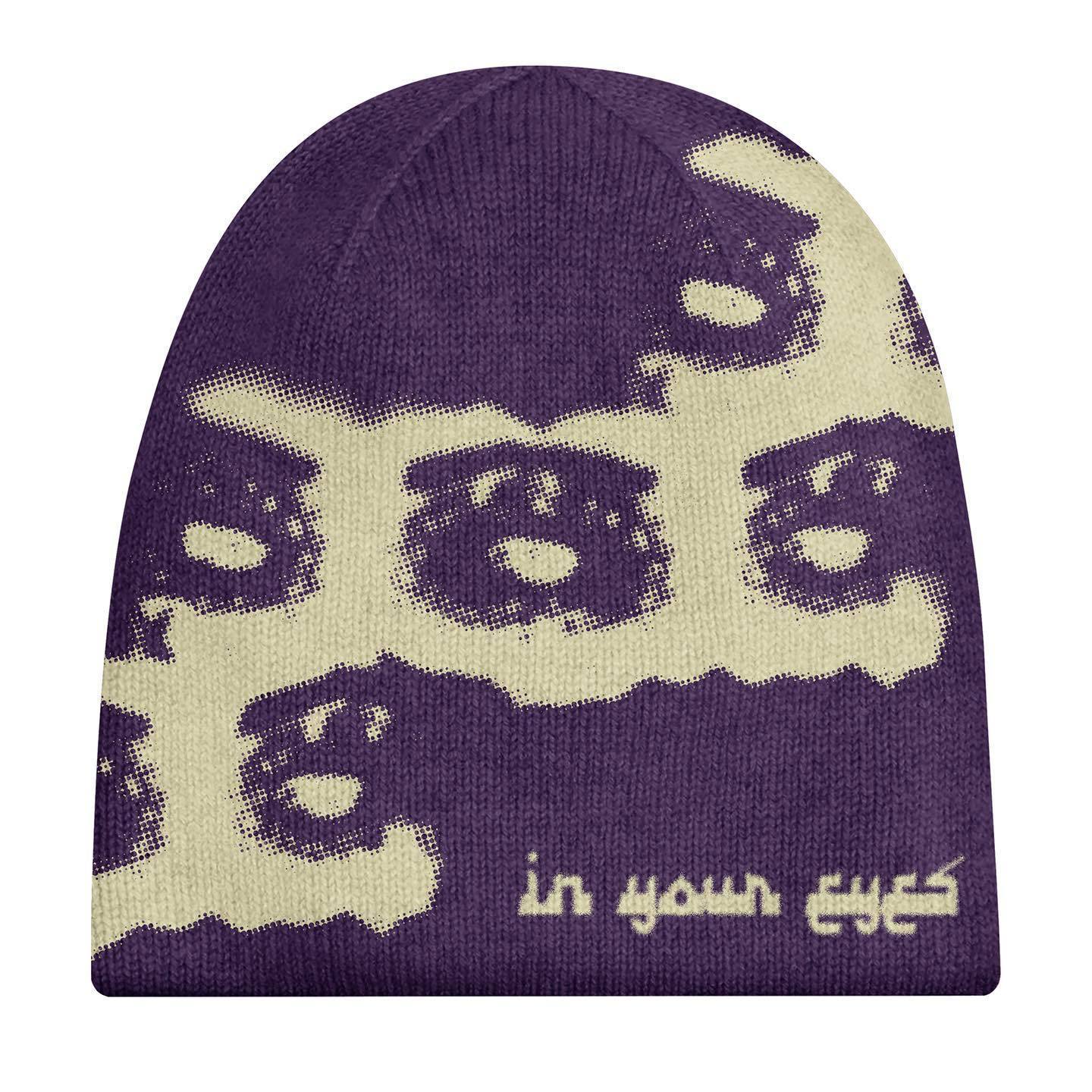 Letter Jacquard Hip Hop Trend Fashion Beanie Hot Girl Street Warm Knitted Hat