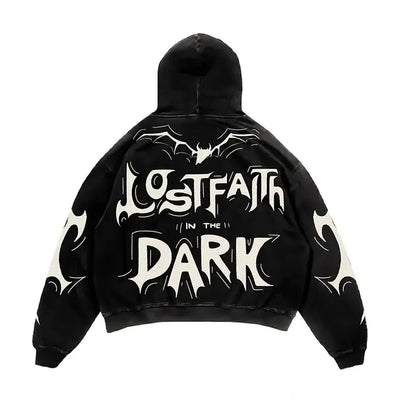 Halloween Printed Hoodie - Harajuku Streetwear Y2K Style