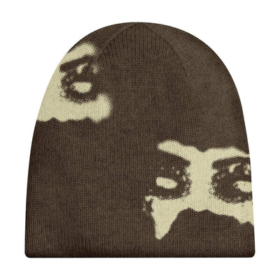 Letter Jacquard Hip Hop Trend Fashion Beanie Hot Girl Street Warm Knitted Hat