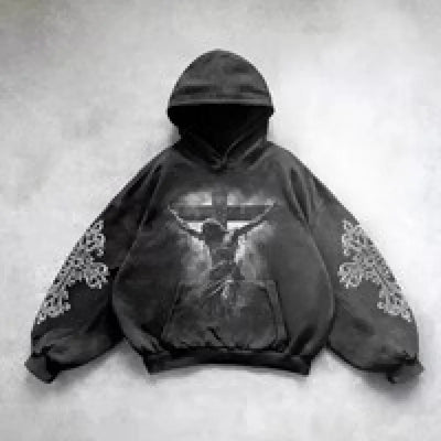 Hip Hop Y2K Printed Hoodie
