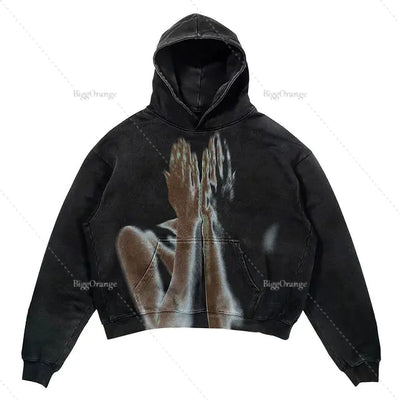 Punk Design Hoodie - Harajuku Streetwear Y2K Fashion
