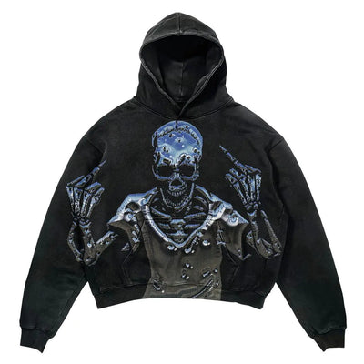 Punk Design Hoodie - Harajuku Streetwear Y2K Fashion