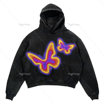 Punk Design Hoodie - Harajuku Streetwear Y2K Fashion