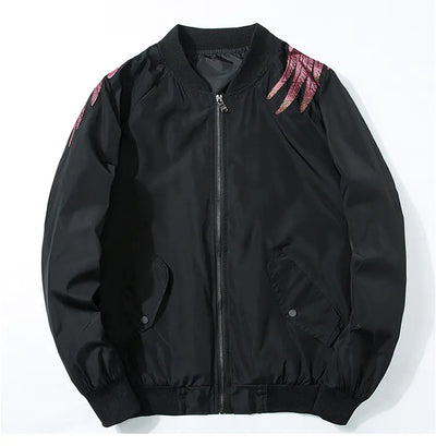 Embroidered Jacket for Couples - Casual Baseball Style