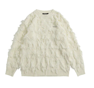 Y2K Streetwear Men's Loose Knitwear Jacket (One Piece)