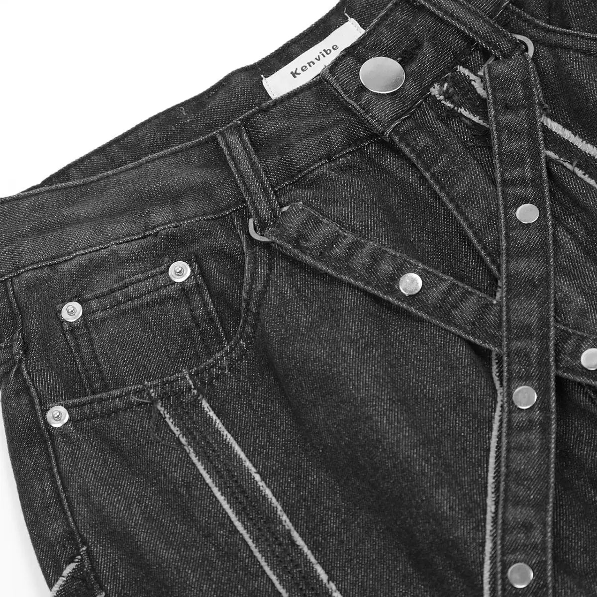 Harajuku Baggy Hip Hop Denim Cargo Jeans for Casual Wear
